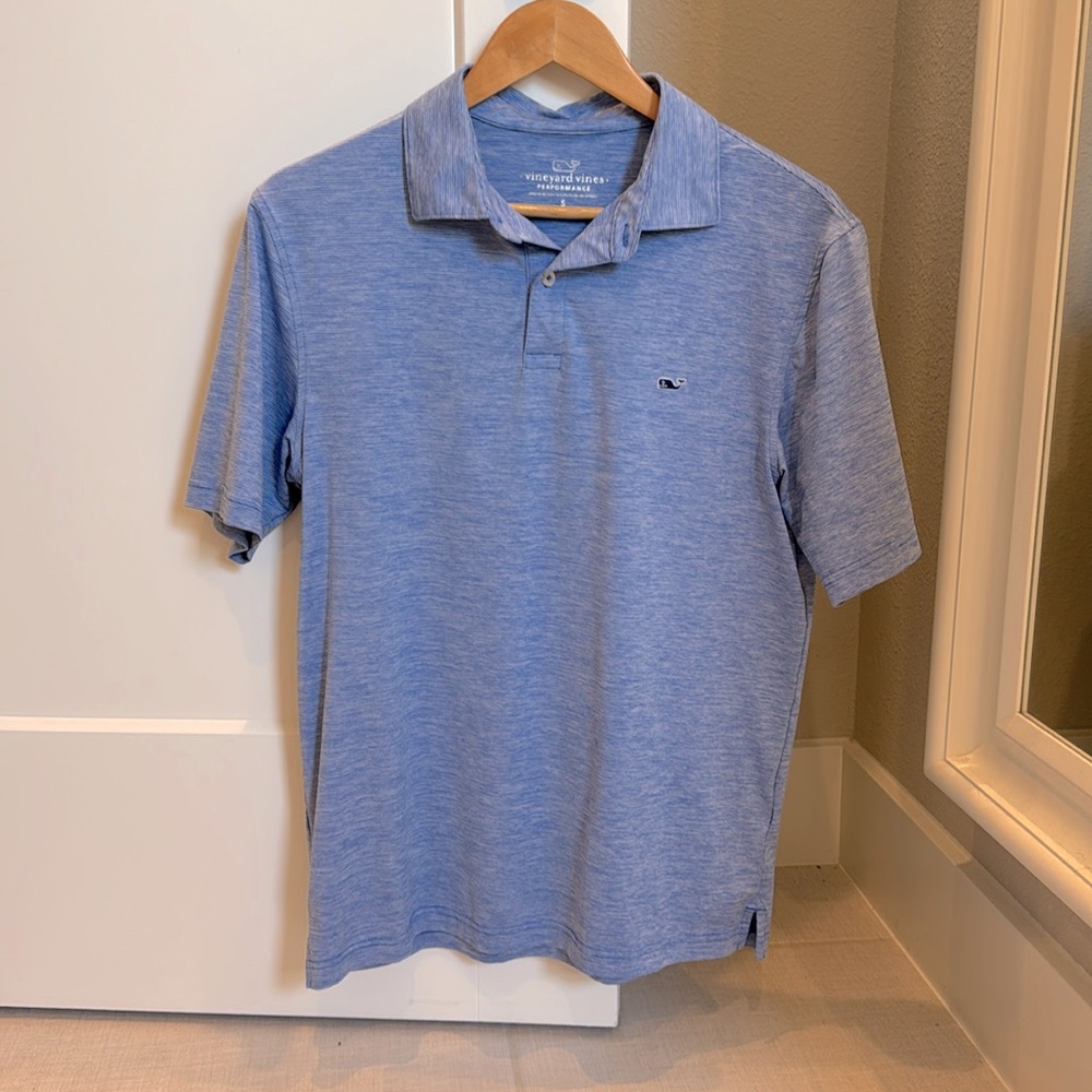 Lot of 3 - Vineyard Vines Performance Polo - Men’s Small - Blue and Gray